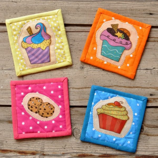 TELA IMPRESA KIT CUPCAKES